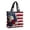 A, variant on Floral American Flag Print Quilted Tote Patchwork 250 Anniversary USA 4th of July Patriotic Shoulder Bag Daily Handbag Beach bag