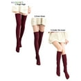 thumbnail image 5 of BadPiggies Women's 5 Pairs Knit Thigh High Cotton Socks Over the Knee High Boot Stockings Leg Warmers, 5 of 6