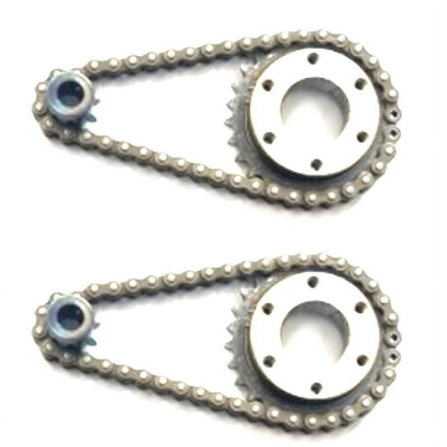 2X Kit de Roues d'Engrenage de Planche à Roulettes Électrique DIY 04C, Engrenage de Chaîne à 2 Points, 27 Roues d'Engrenage Électriques DIY, 9x27 g 8 mm D