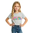 thumbnail image 5 of Miaju First Day Of School Girls T Shirts Oversized Crew Neck Short Sleeve T-Shirt Graphic T-Shirts Comfortable Tee Shirt T-Shirts Toddler To Big Kid, 5 of 5