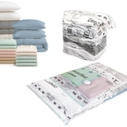 MagicBag Variety Pack Vacuum Storage Bags, 4 Pack Flat & Cube Compression Bags for Clothing & Bedding, Space Saving & Airtight