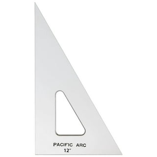 BronaGrand Triangle Ruler Square Set, 30/60 and 45/90 Degrees, Set of 2