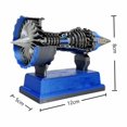 thumbnail image 2 of WLOELOEW Tr900 Turbofan Engine Model In Blue Color Detailed And Functional Display Piece For Aviation Enthusiasts Plastic Material Desktop Display Model Blue, 2 of 2