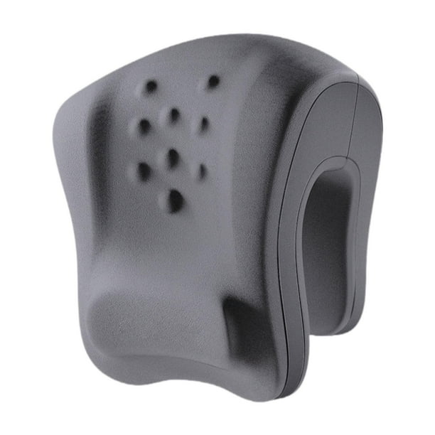 Almohada cervical para silla de oficina con reposacabezas, almohada de escritorio para siestas, cojín de soporte cervical Gris claro