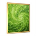 thumbnail image 4 of Designart "Dreamy Green Serene Spiral IV" Abstract Spirals Picture Framed Wall Art Prints, 4 of 5