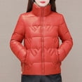 thumbnail image 2 of Vedolay Women's Winter Coats Winter Warm Lined Thick Hooded Jacket Outwear Overcoat Red,XL, 2 of 4