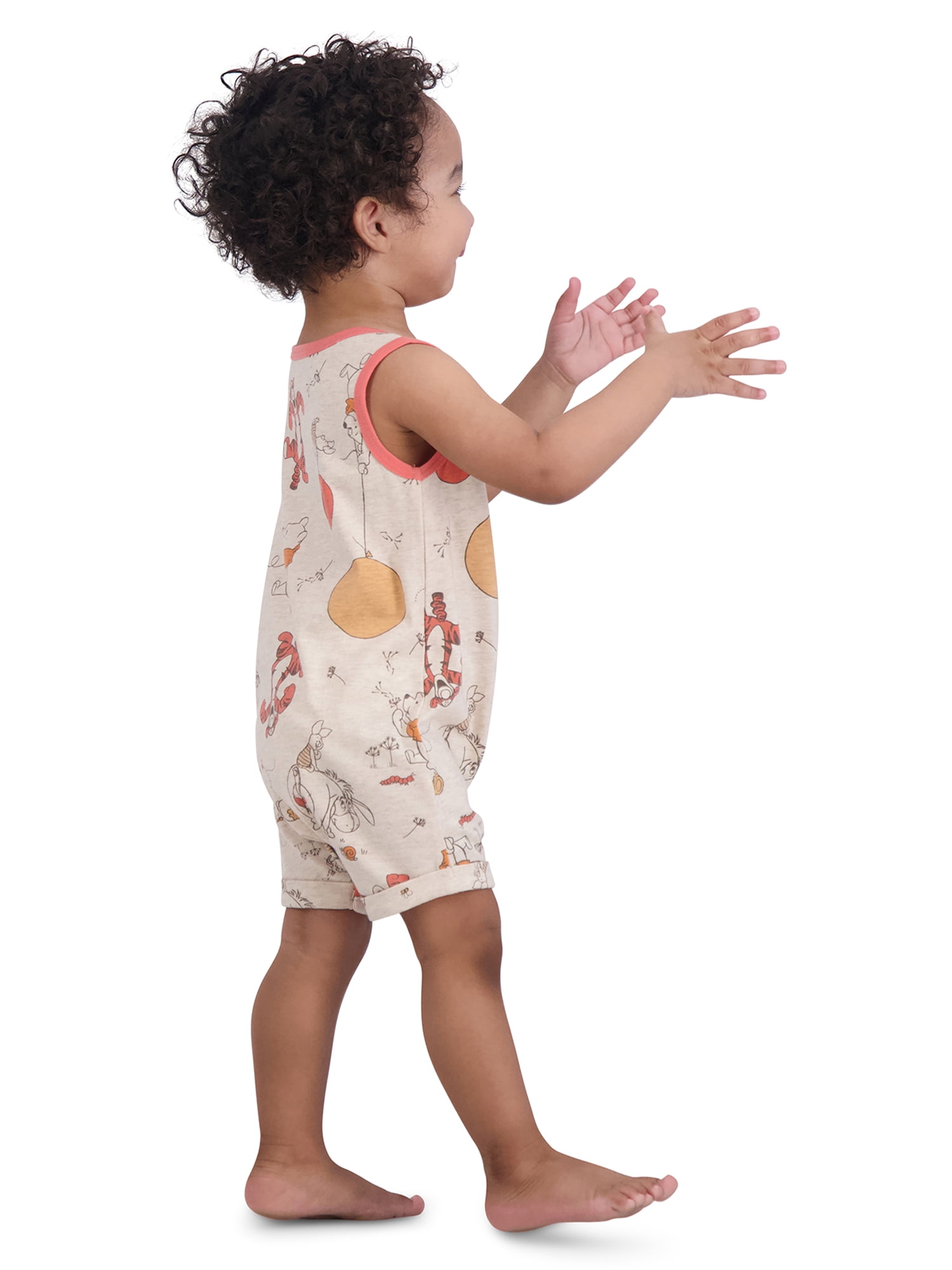 Winnie the Pooh Baby Boys’ Short Sleeve Romper Set, 2-Piece, Sizes 0/3M-24M