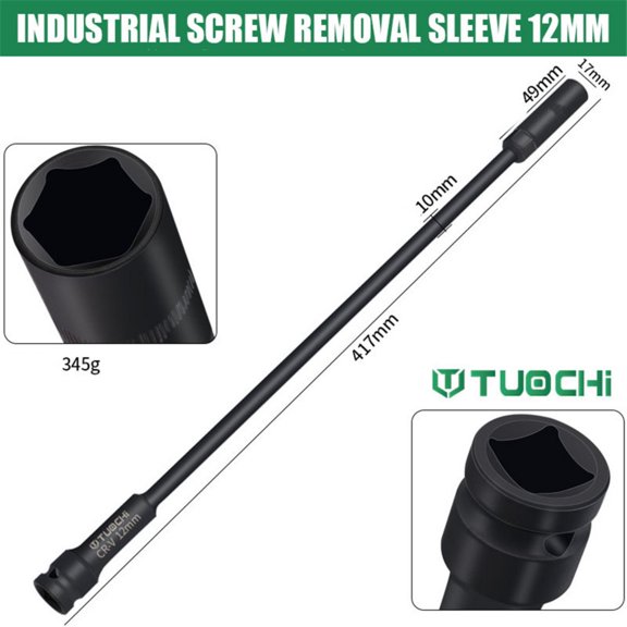 Super-long Cr-v Impact Socket for Electric Wrench Automobile Repair Hand Tool