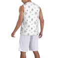 thumbnail image 2 of Sikiie Hand Drawn Turtle Basketball Jersey Reversible Men's Mesh Athletic Sports Shirts Training Practice S-4XLXX-Large, 2 of 6