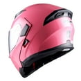 thumbnail image 5 of 1Storm Adult Motorcycle Modular Flip up Street Bike Full Face Dual Visor Helmet HB-B89CLS Glossy Pink, 5 of 5