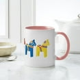 thumbnail image 6 of CafePress - Dala Horse Border Ceramic Mug - 11 oz Ceramic Mug - Novelty Coffee Tea Cup, 6 of 6