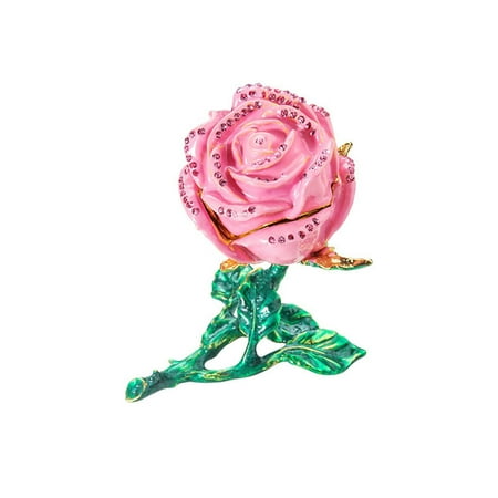 

Bescita Three Dimensional Alloy Magnet Rose Flower Inlaid Diamond Confession Proposal