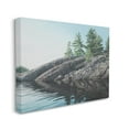 thumbnail image 3 of Stupell Industries Rocky Lake Scenery Nature Painting Gallery Wrapped Canvas Print Wall Art, 48 x 36, 3 of 7