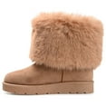 thumbnail image 3 of Journee Womens Shanay Round Toe Pull On Winter Cold Weather Booties, 3 of 10