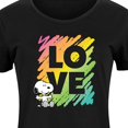 thumbnail image 3 of Peanuts - Rainbow Love Scribble - Women's Any Way Dress, 3 of 7