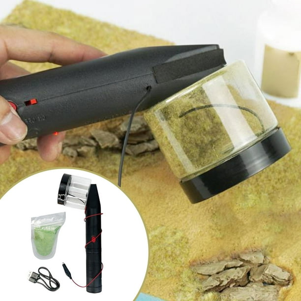 Electrostatic Flocking Machine Practical Handheld Decoration Supplies Portable Grass Planter for Street Building DIY Project Sand Table style B Walmart