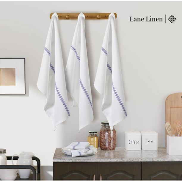 LANE LINEN Kitchen Towels Bulk Set 100% Pure Cotton Dish Towels