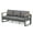 Dark Grey 3-seater sofa, variant on BPS Outdoor Couch 3-Seater Patio Aluminum Sofa Furniture, All-Weather Metal Deep Seat Chairs with Washable Thick Cushion, Dark Grey