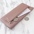 thumbnail image 2 of Cartera con cremallera para mujer, larga, con múltiples tarjetas, multifunción, de gran capacidad, sencilla, tipo sobre, monedero, 2 of 6