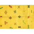 thumbnail image 1 of Ahgly Company Machine Washable Indoor Rectangle Solid Yellow Modern Area Rugs, 2' x 3', 1 of 4