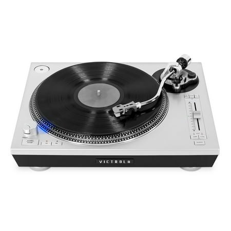 Victrola - Pro Bluetooth Stereo Turntable - Silver