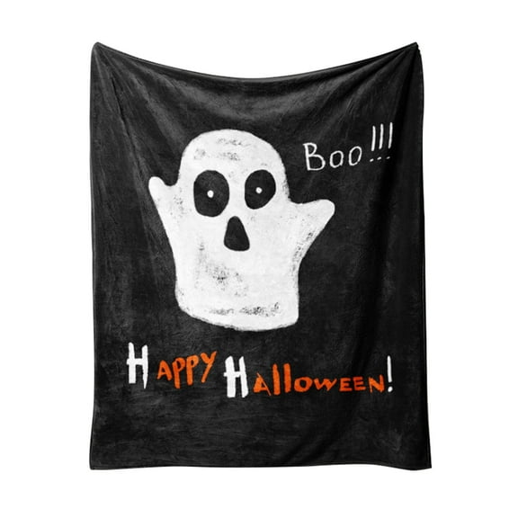 GQDIN Cute Halloween Lightweight Throw Blanket Soft Cozy For Women Men Kids All Season Sofa Living Room Bed Decor Spooky Theme Perfect For Movie Nights Seasonal Decorations,39.4X29.5 INCH