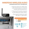 thumbnail image 3 of Auris Blume Pro HiFi Bluetooth 5.0 Receptor de música Adaptador Bluetooth de largo alcance con Audiophile DAC, LDAC, aptX HD, pantalla OLED y salida AUX coaxial óptica para estéreo doméstico, receptor, 3 of 5