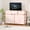 Pink, variant on Jojoka 10-Drawers TV Stand Entertainment Center for 55" TV, Dresser Chest of Drawers for Bedroom, Wood Top & Fabric Drawer Storage Organizer Console Table for Living Room, Entryway, Rustic Brown