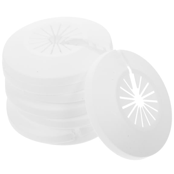 10PCS Plumbing Cover Plates Water Pipe Cover Plastic Drain Line Cover Sink Flange Tube Decoration