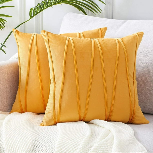 Topfinel Decorative HandMade Throw Pillow Cases Soft Particles Velvet