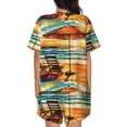 thumbnail image 6 of Balery Beach Umbrella Sunset Pattern Womens Pajama Sets 2 Piece Soft Short Sleeve Top and Shorts Sleepwear Round Neck Pjs Lounge Set with Pockets-Medium, 6 of 7