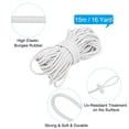 thumbnail image 2 of 16 Yard Elastic Bungee Cord & Single Hole Cord Lock & Double Hole Spring Toggle Stopper, White 21 Pack, 2 of 6
