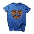 thumbnail image 1 of EQWLJWE T-shirts à Manches Courtes Imprimés, T-Shirt Graphique Col Rond d'Été pour Femmes, Blouse, Hauts, Offres, 1 of 4