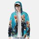 thumbnail image 2 of Balery Underwater Diving Cat Sudadera ligera de manga larga con capucha y protección solar UPF 50+ para hombre y mujer, ideal para pesca y running-XX-Large, 2 of 7