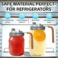 thumbnail image 5 of 3 Pack Mason Jar Pour Spout Lids with Handle – Leakproof Flip Cap for Wide Mouth Jars, Airtight Stainless Steel Tops with Handle, Easy Open & Close Pitcher Lids for Mason Jars, 5 of 7