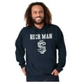 thumbnail image 4 of Cool Rich Man Dollar Sign Money Hoodie Hooded Sweatshirt Men Brisco Brands S, 4 of 6