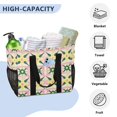 thumbnail image 3 of FORMRS Tote Bag for Women Large Capacity Canvas Travel Foldable Carry On Shopping Handbag, Yellow Symmetrical Stars, 3 of 8