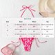 thumbnail image 3 of Trajes de baño para mujer, bikinis de cintura alta con cordón ajustable, traje de baño fruncido, conjunto dividido, trajes de baño para mujer, trajes de baño para mujer, traje de baño para mujer, traj, 3 of 6