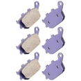 thumbnail image 2 of 3 Pair Brake Pads For Honda Kawasaki Suzuki Yamaha VT1100C2 1100 Carbon Fiber, 2 of 8