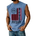 thumbnail image 2 of 4th of July Shirts for Men Muscle Tank Tops Sleeveless Graphic American Flag Beach Hawaiian T-Shirts, 2 of 4