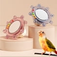 thumbnail image 4 of Bird Toys for Cage, Interactive Mirror with Rotating Sound Wheel, Colorful Chew Training Toy for Parakeets, Budgies, Cockatiels and Lovebirds, 4 of 9