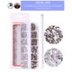 thumbnail image 2 of 1440 piezas de diamantes de imitación 3D para decoración de uñas, accesorios de joyería de diamantes acrílicos, carrusel con purpurina para uñas, cajas de Strass Argente, manicura de uñas de cristal JM, 2 of 4