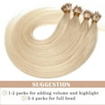 thumbnail image 5 of SEGO 100% Remy Human Hair Extensions Micro Loop Hair Extension Nano Micro Bead Ring Thick Hair Piece Clearance, 5 of 8
