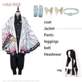 thumbnail image 1 of Disfraz de Kochou Shinobu para adultos y niños, ropa de Cosplay de Kanae, uniforme con Clip de mariposa, capa de Slayer, traje de Halloween, 1 of 5