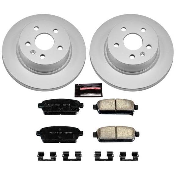 PowerStop Rear Geomet Coated Brake Rotor and Pad Kit Fits: BUICK CHEVROLET Select Models CRK5544