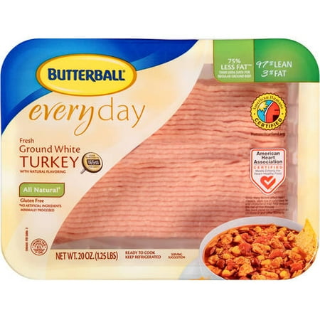 Butterball 97% Lean/3% Fat Everyday Fresh Ground White Turkey, 1.4 lb