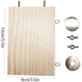 thumbnail image 4 of Paquete de 3 juguetes para loros Oso de Fresa Trepadores de madera para pájaros pequeños Electrónica, 4 of 5