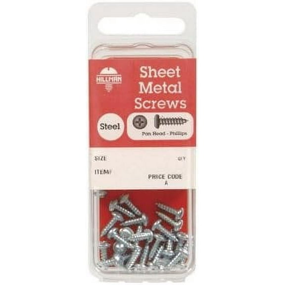 Hillman 8 Sizes x 1.33 in. L Phillips Pan Head Zinc-Plated Steel Sheet Metal Screws 8 pk
