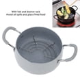 thumbnail image 4 of Mini Deep Fryer Pot, Anti Oil Splash Japanese Deep Fryer Pot Dual Handle Easy To Clean  for Kitchen, 4 of 8