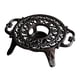 thumbnail image 1 of Calentador de tetera de hierro fundido resistente, decoración elegante, estable, de metal, rústico, hueco Redondo con Asa, 1 of 8
